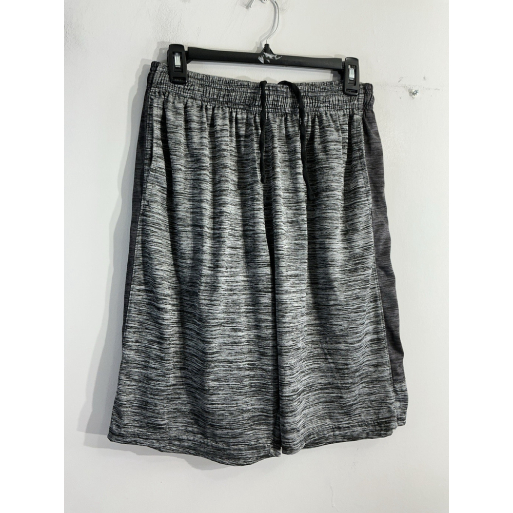 Men’s Pro Athletic Active Pullon Athletic Shorts Large Gray Elastic Waist Pkts
